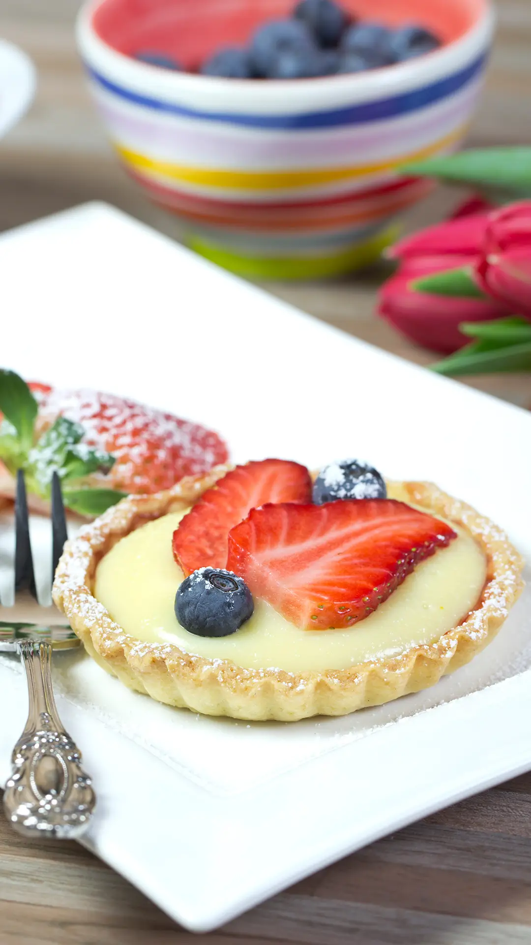 清爽可口的水果挞