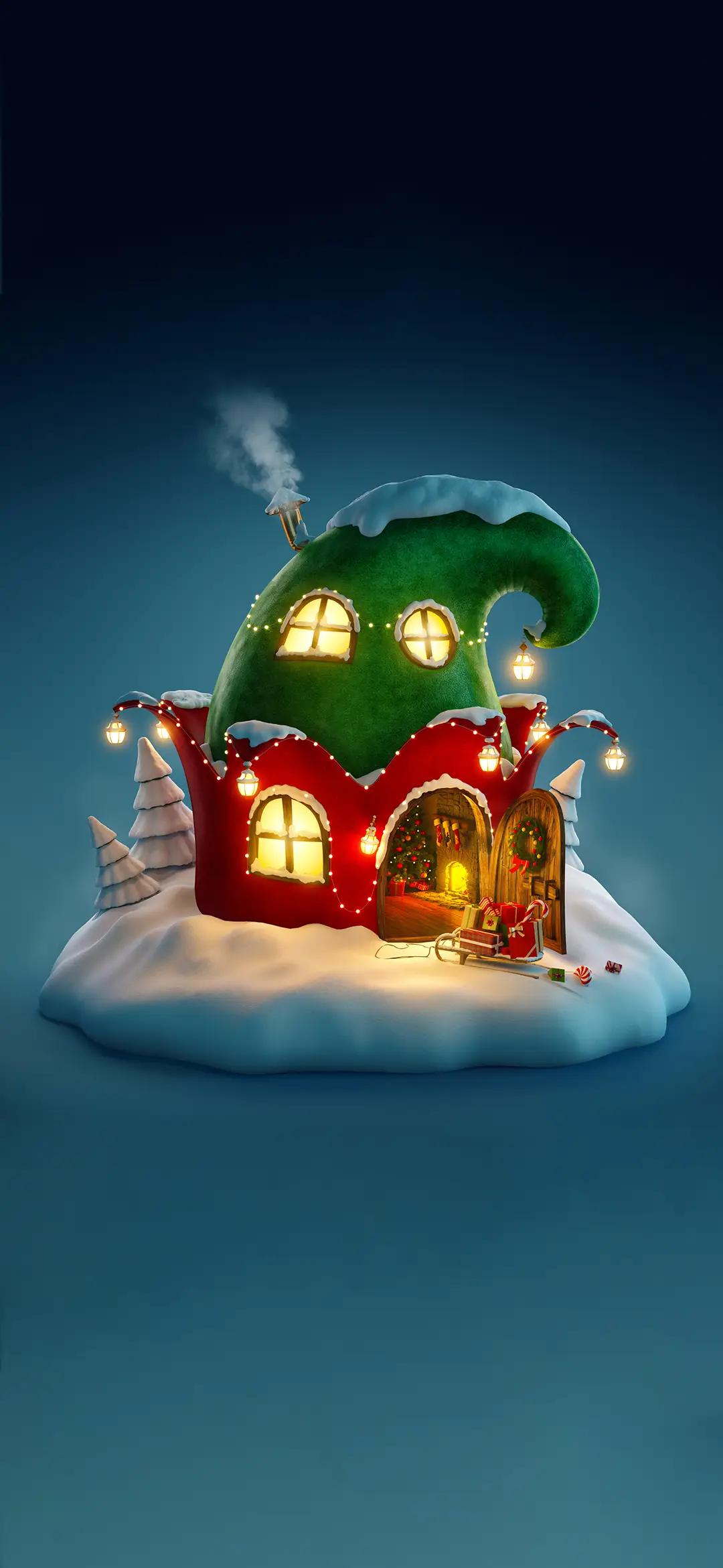 热闹圣诞壁纸-锐景创意