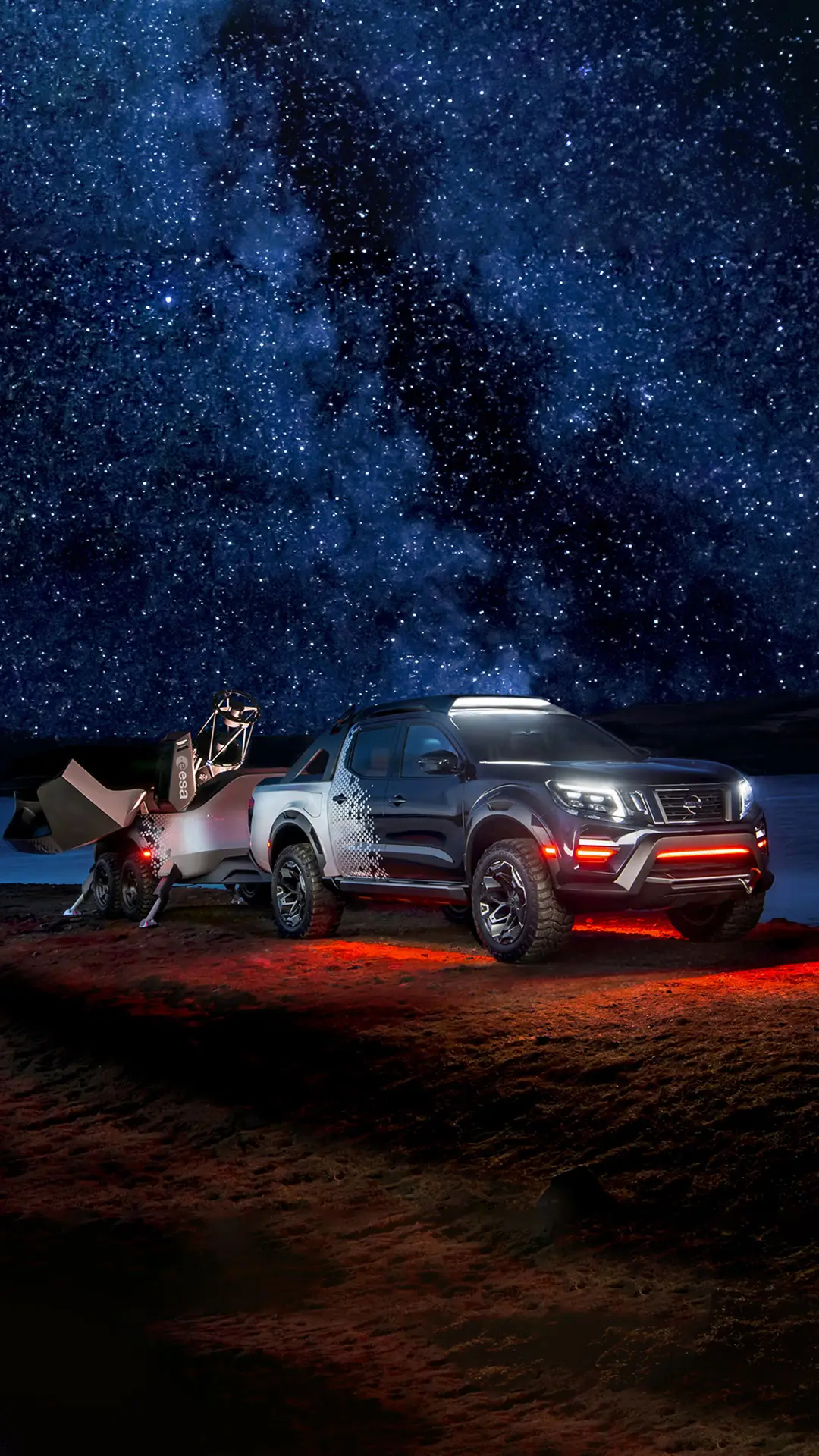 皮卡上的移动天文台