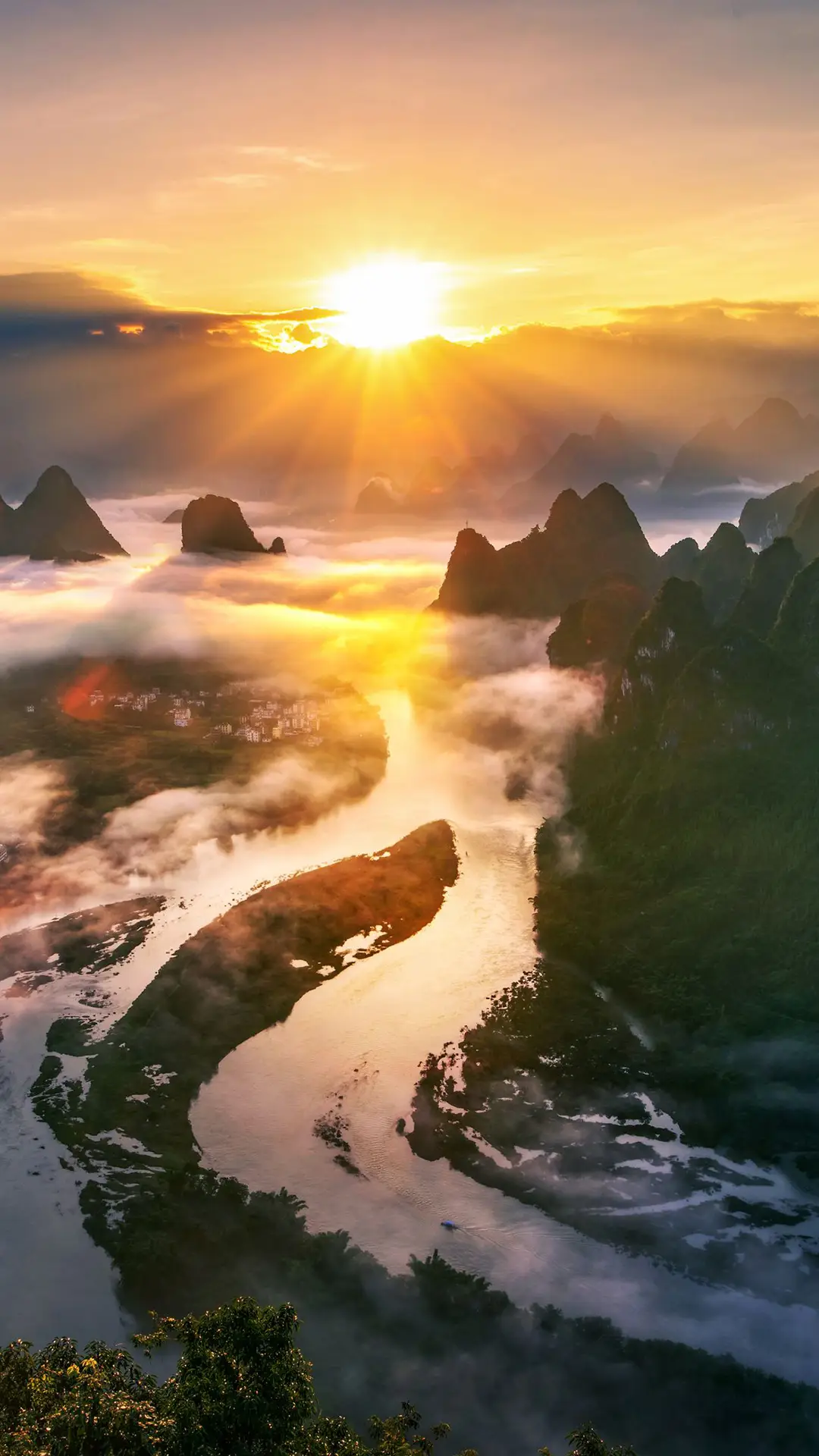 舟行碧波上 人在画中游 WALLPAPER for Xiaomi MIUI HyperOS
