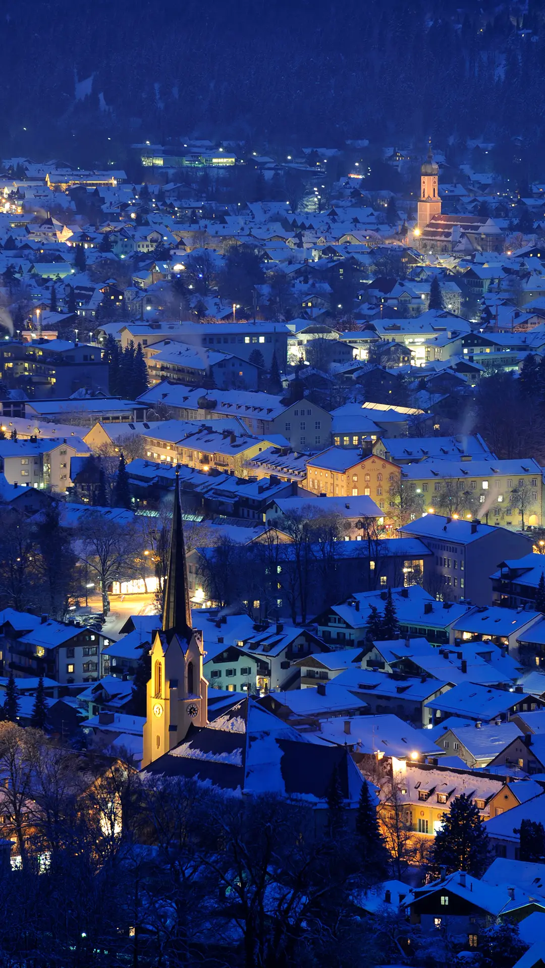 欧洲城市夜景-锐景创意