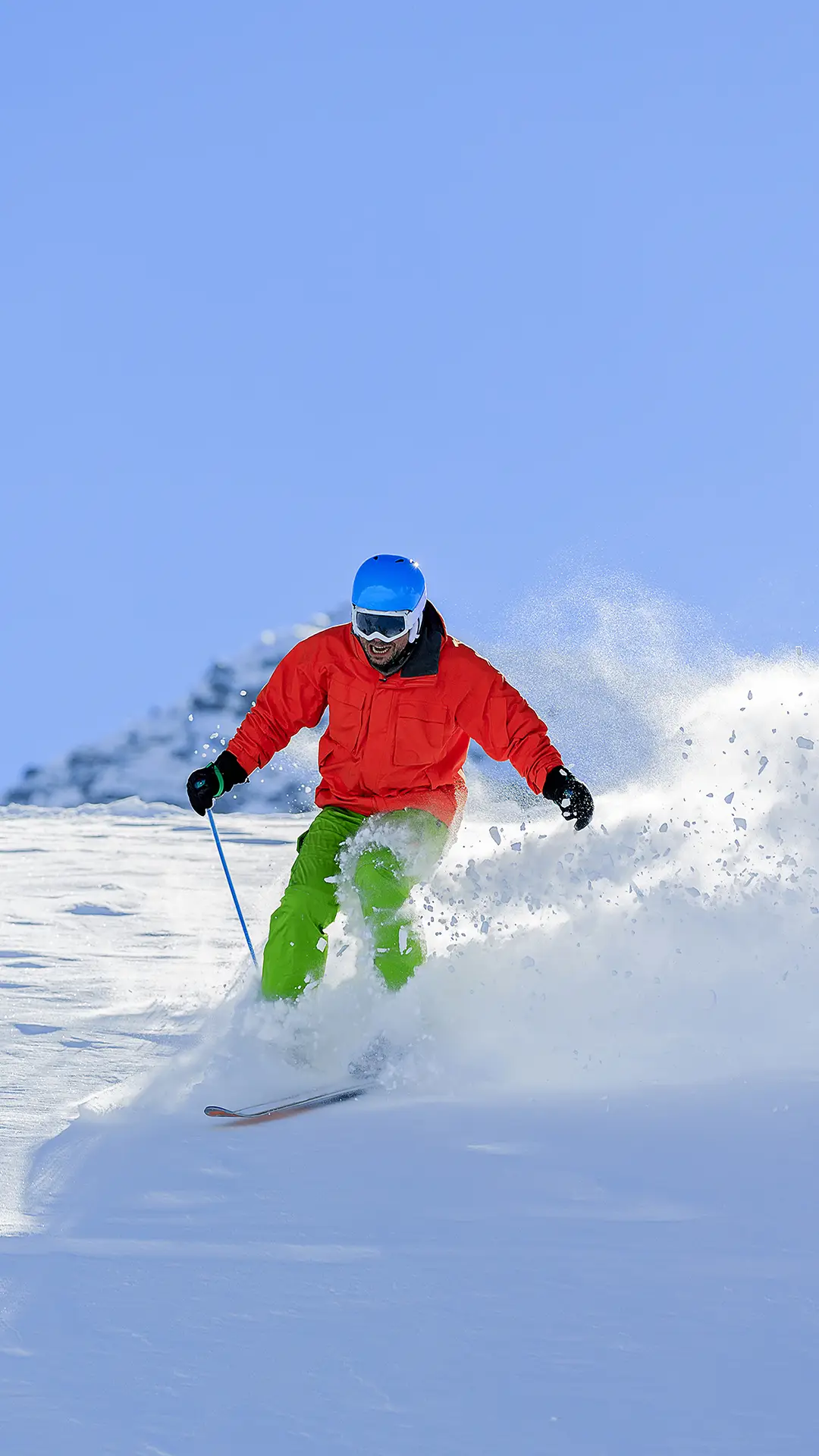 极限滑雪-拍信图库
