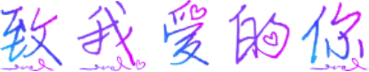 致我爱的你