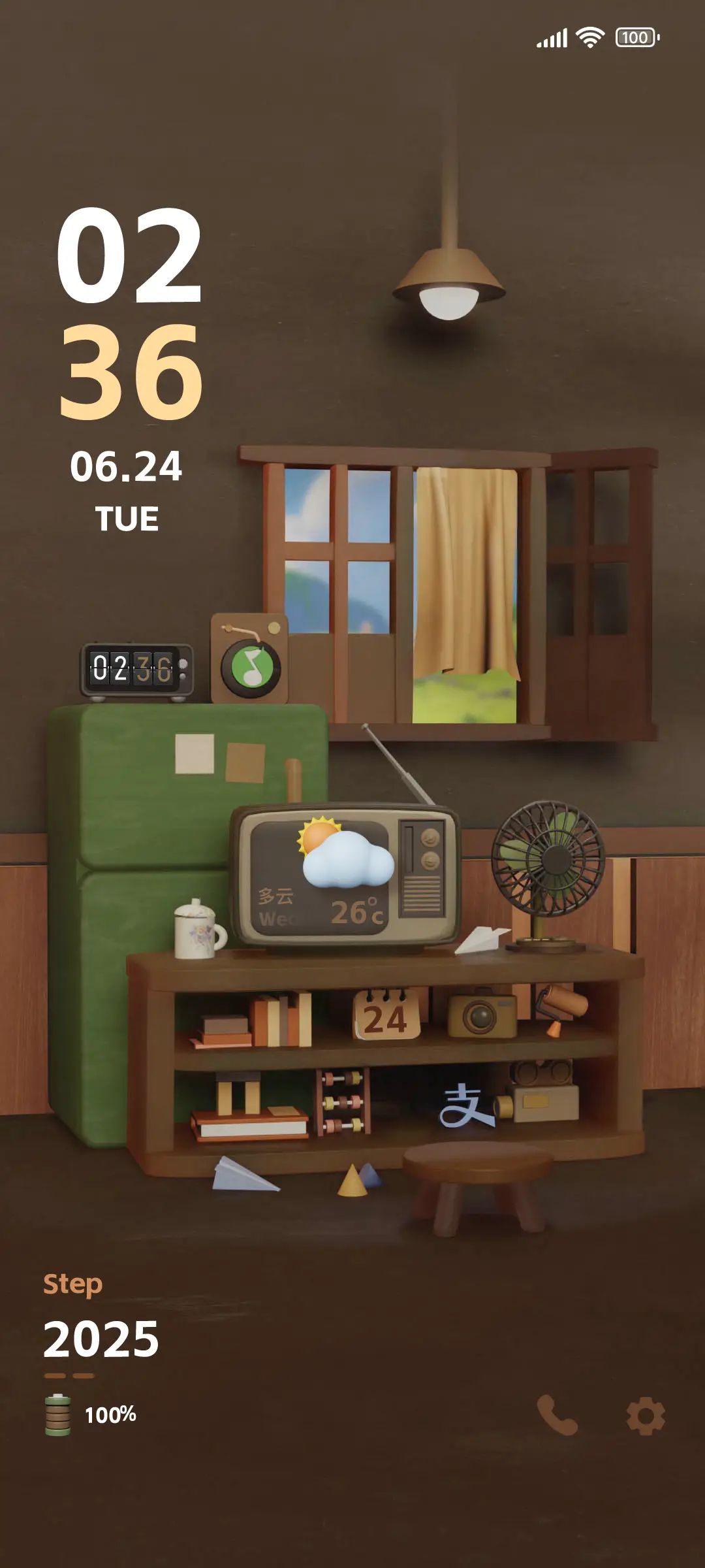 复古小屋 时间感知