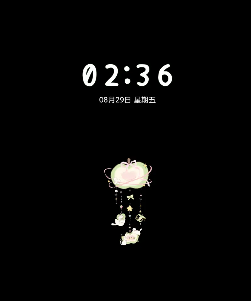 青苹果风铃小猫