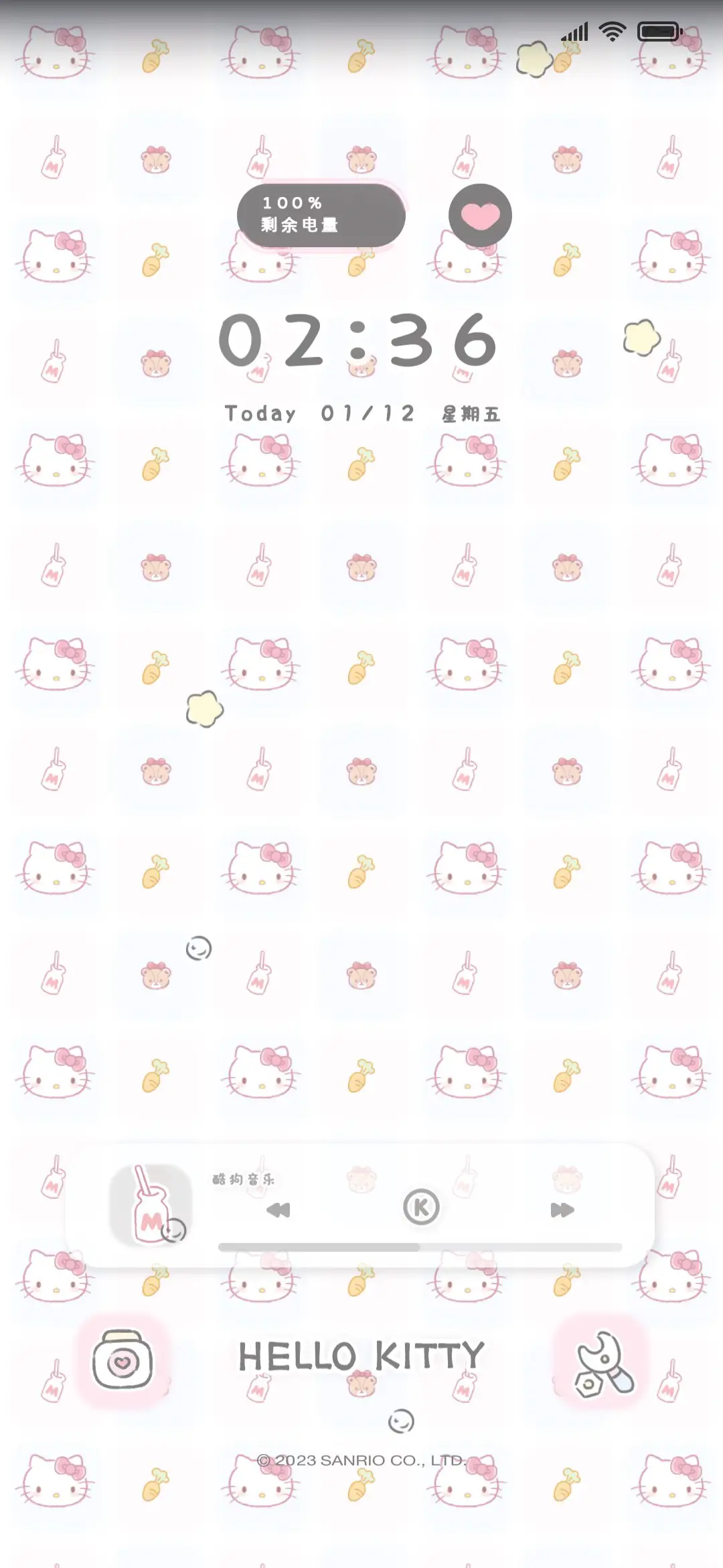 三丽鸥 平铺壁纸