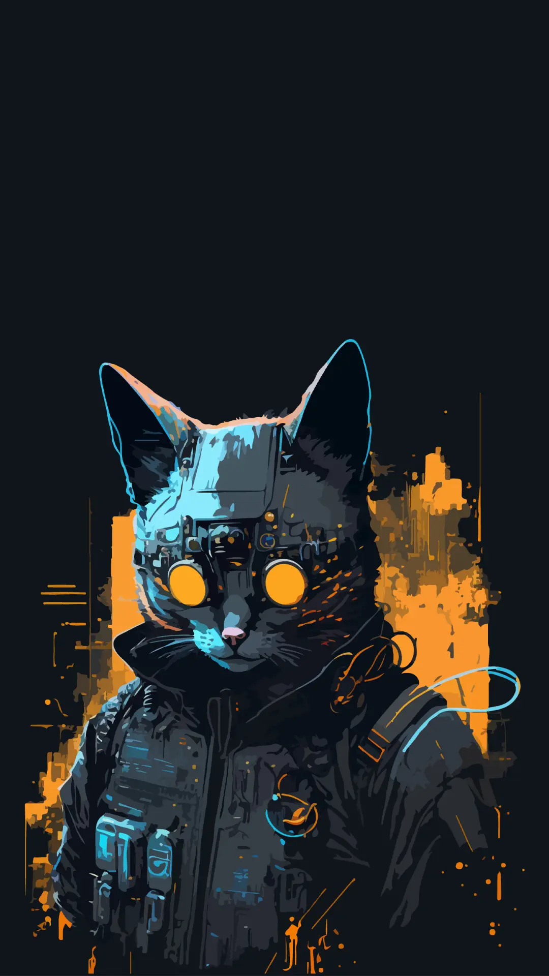 赛博酷猫-拍信图库