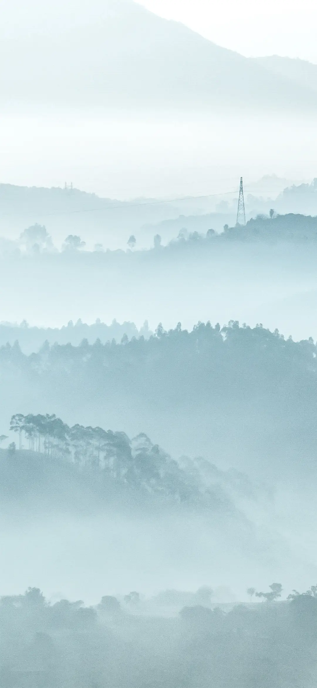 朦胧山水唯美壁纸-锐景创意