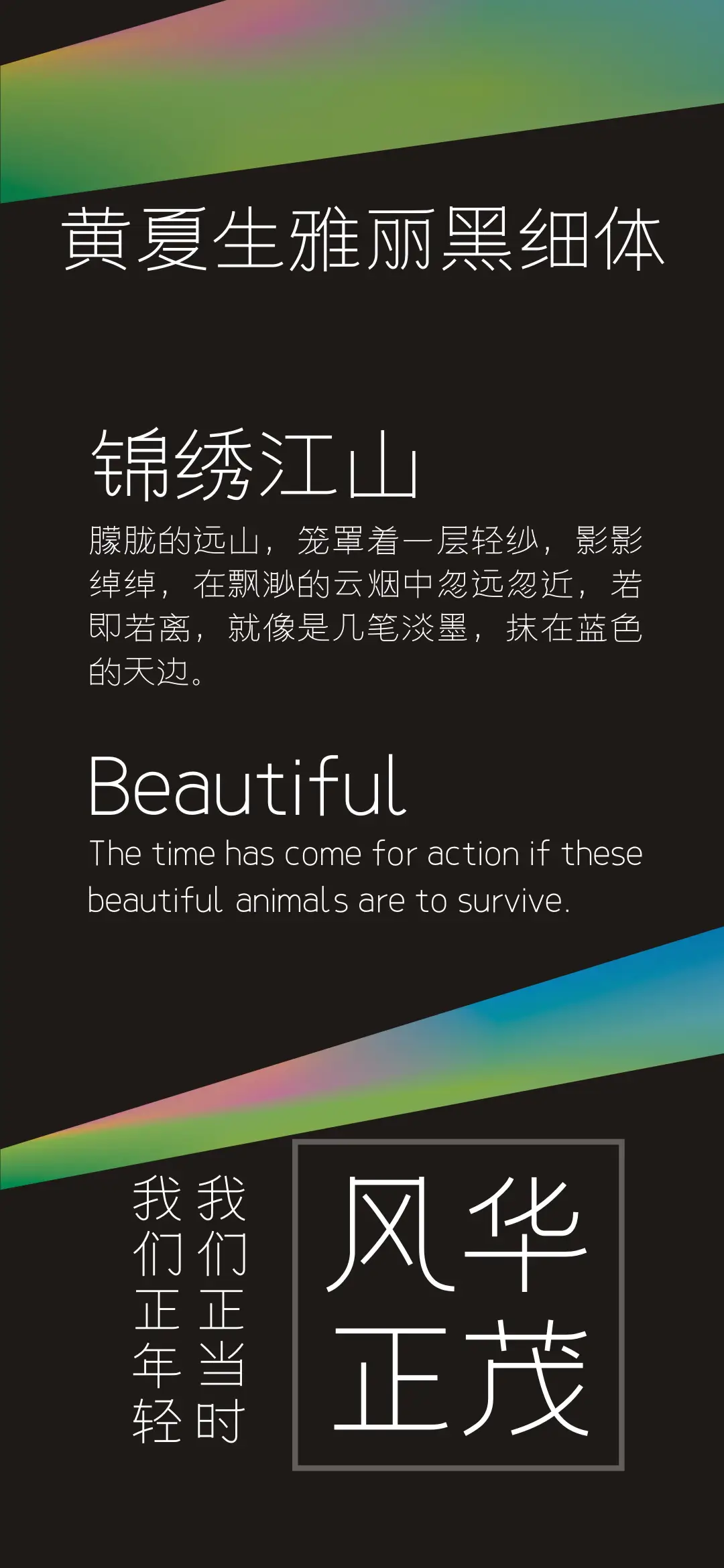 黄夏生雅丽黑细体 - Screenshot 1