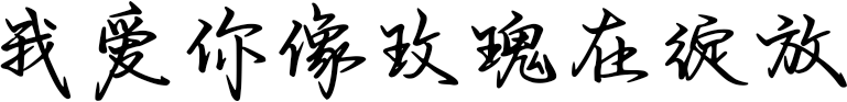 我爱你像玫瑰在绽放