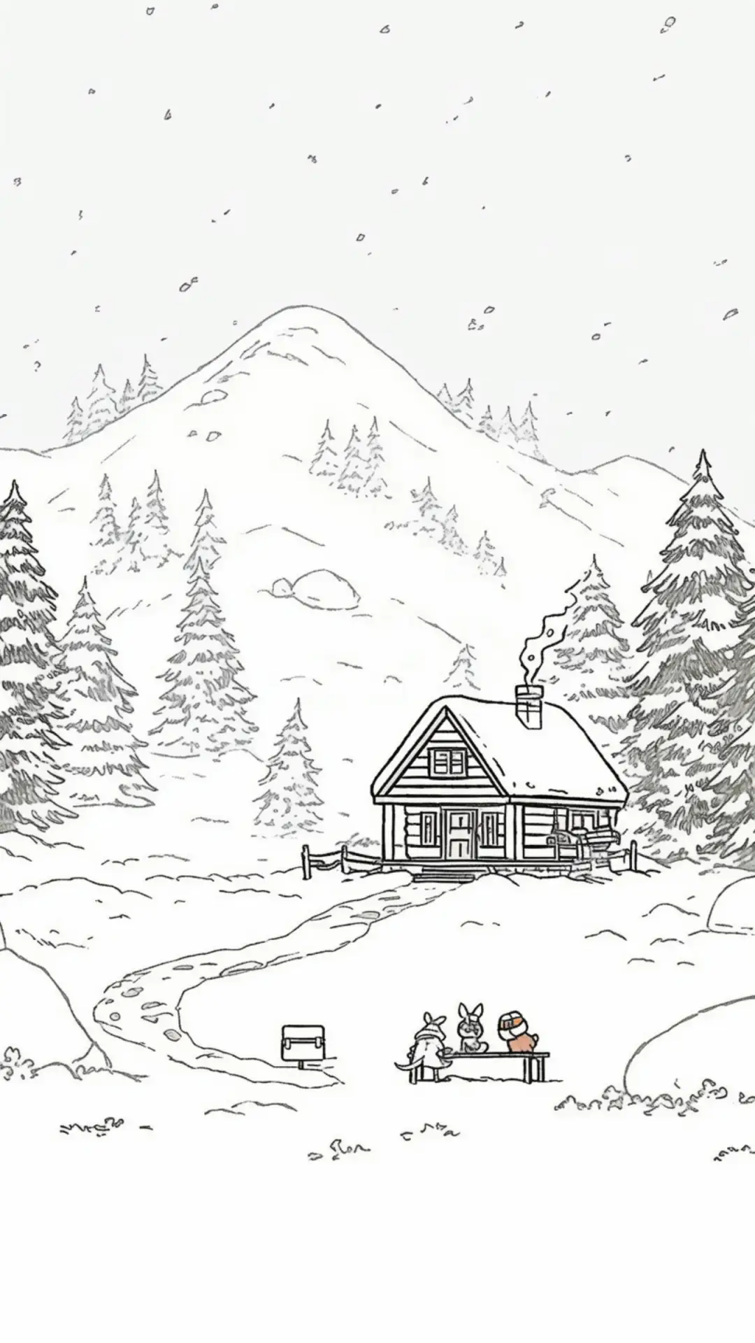 雪天插画-顶晟科技